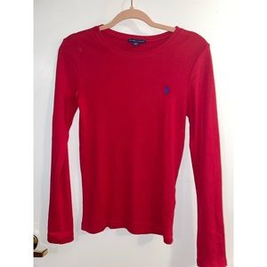 Ralph Lauren, medium, red long sleeve shirt